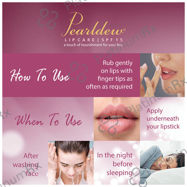 Pearldew Lip Care SPF 15 (10gm Each) 6 Tubes