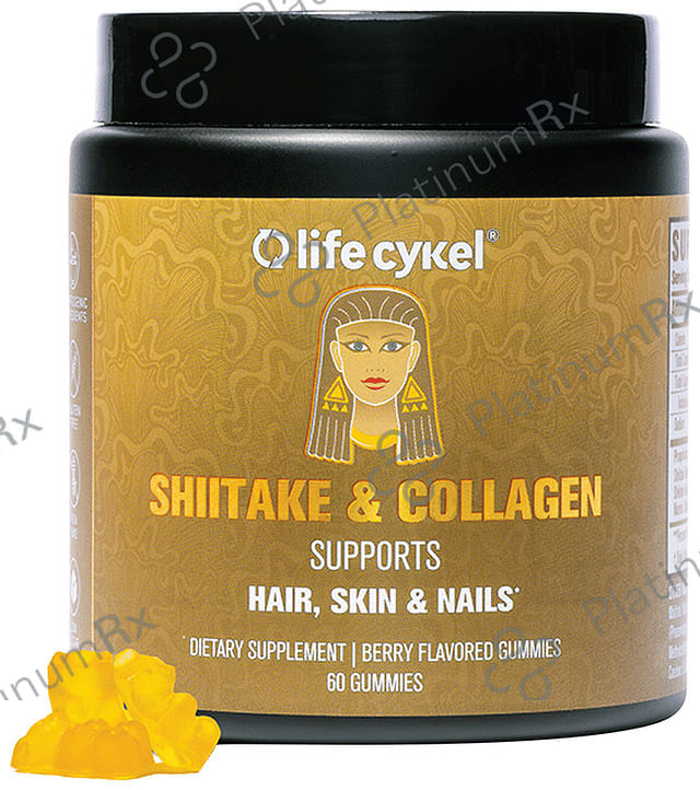 Life Cykel Shiitake & Collagen Gummies Berry
