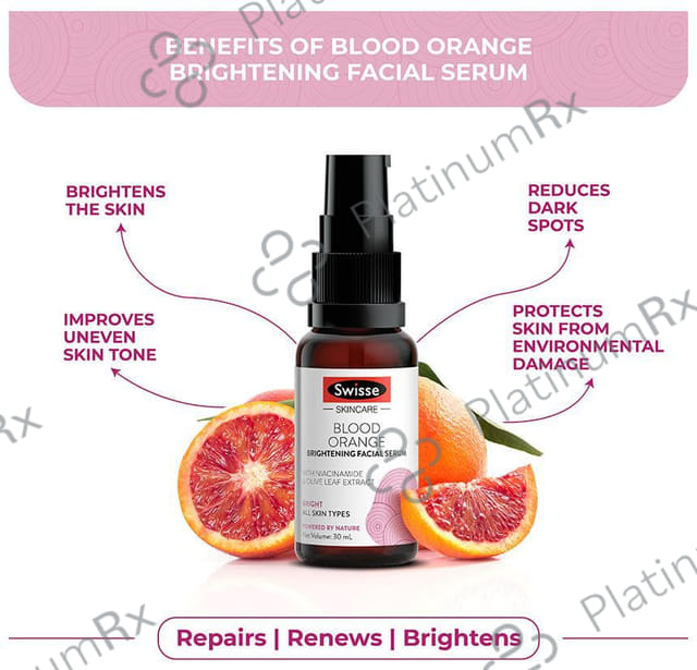 Swisse Skincare Blood Orange Brightening Facial Serum