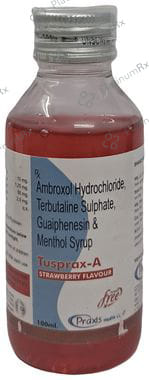 Tusprax A Syrup Strawberry Sugar Free 100ml