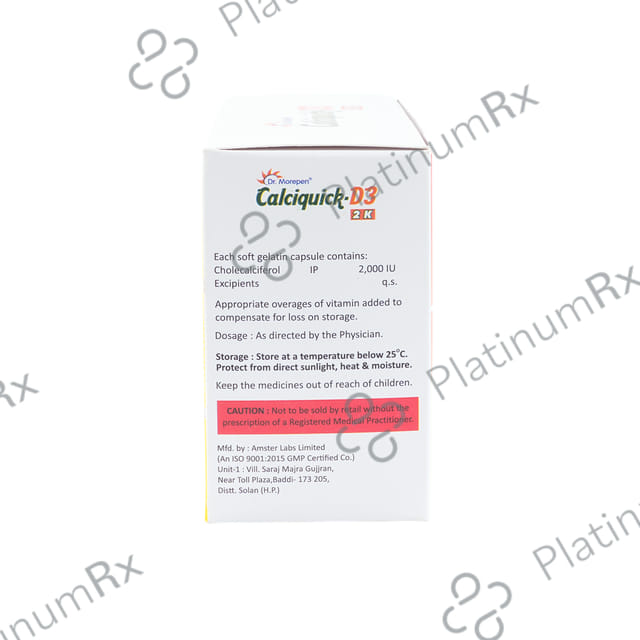 Calciquick D3 2k Capsule 10s