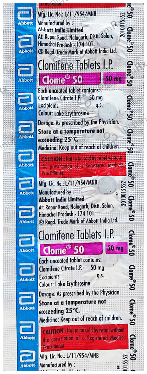 Clome 50mg Tablet 10s