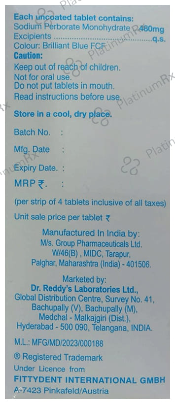 Fittydent Cleansing Tablet 4s