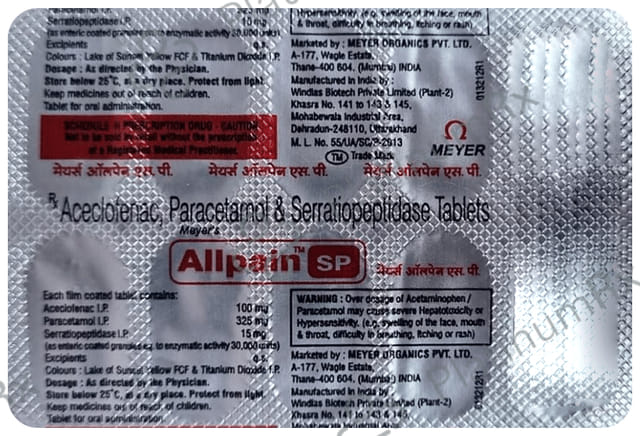 Allpain SP Tablet 10s