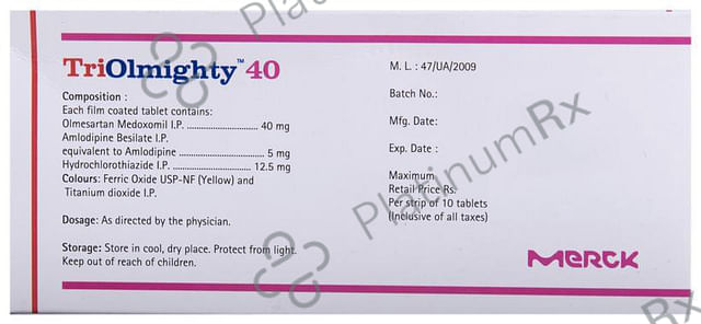Triolmighty 40mg Tablet 10s