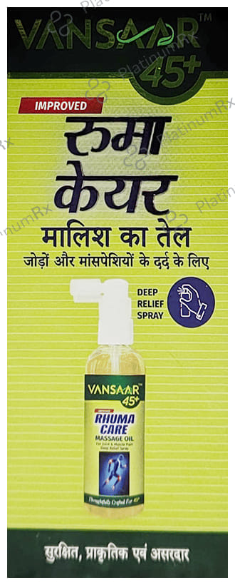 Vansaar Rhuma Care Massage Oil for Long Lasting Pain Relief-100% Ayurvedic-