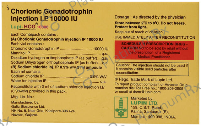 Lupi HCG 10000IU Injection 1s