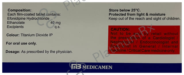 Efnipine 40 Tablet