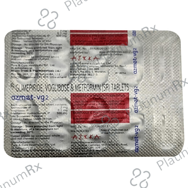 Azmet-VG 2mg/500mg/0.2mg Tablet