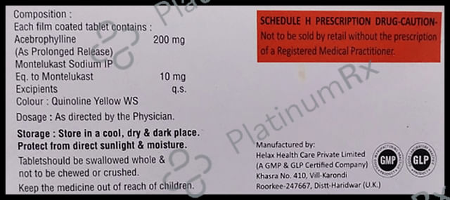 Abrofast M 200/10mg Tablet PR 10s