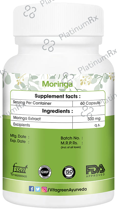 Vitagreen Moringa 500mg Capsule