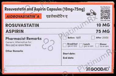 Aidrovastatin A 75/10mg Capsule 10s