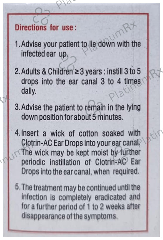Clotrin AC Ear Drop 10ml