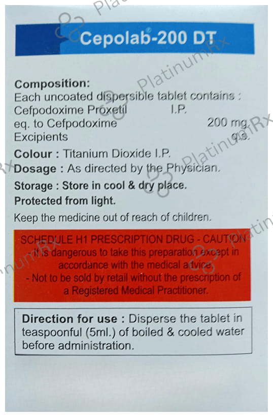 Cepolab 200mg Tablet DT 10s