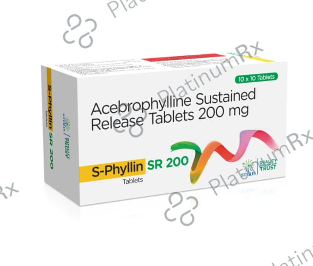 S Phyllin SR 200mg Tablet 10s