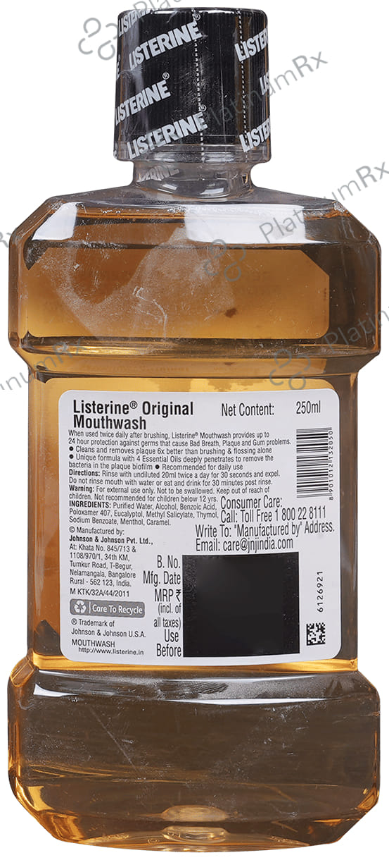 Listerine Original Mouth Wash 250ml