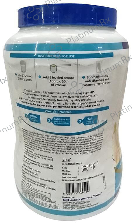 Proclair Vanilla Powder