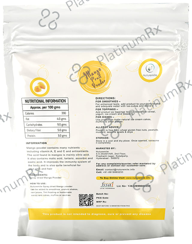 Nuturemite Mango Fruit Powder 450 gm