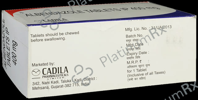 Albendazole 400mg Tablet 1s
