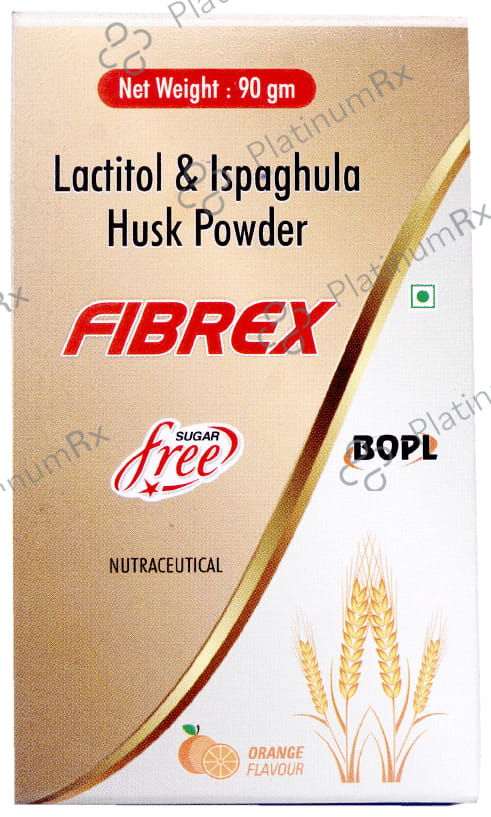 Fibrex 3.5/10gm Husk Powder Orange Flavour Sugar Free Granules 90gm
