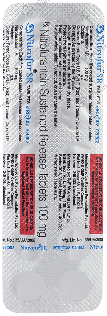 Nitrofur 100mg Tablet SR 14s