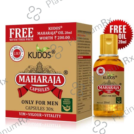 Kudos Maharaja Capsules (30) with Free Maharaja Oil (20ml)