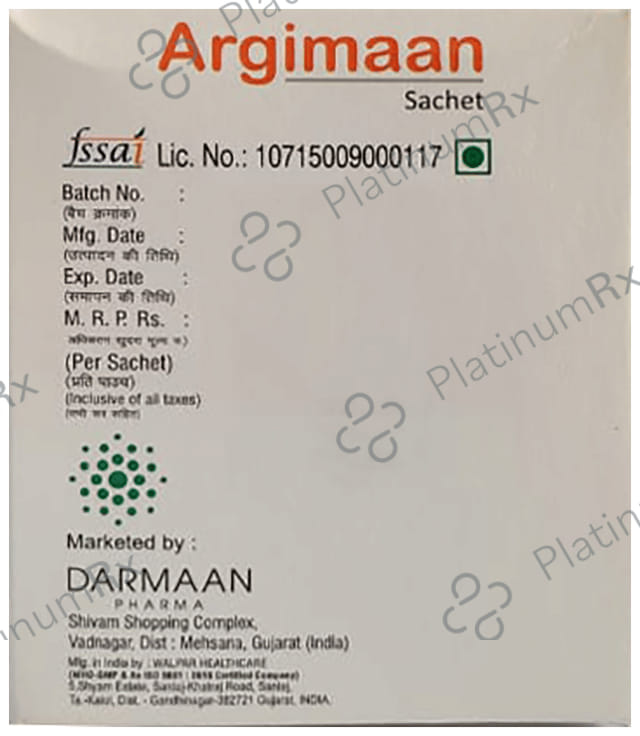Argimaan Orange Flavour Sachet 10gm