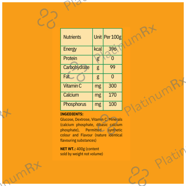 Healthy You Glucose Instant Drink with Vitamin C Orange Powder 400 gm