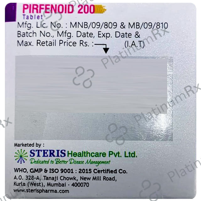 Pirfenoid 200mg Tablet 15s