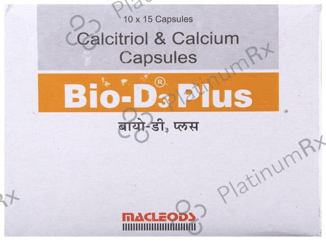 Bio D3 Plus 200/0.25mcg Capsule 15s
