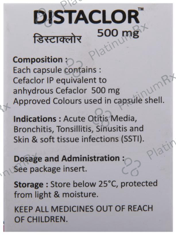 Distaclor 500mg Capsule 3s