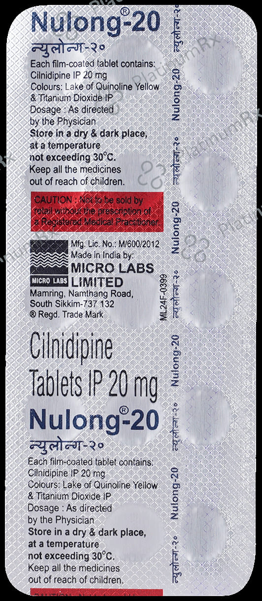 Nulong 20mg Tablet 15s