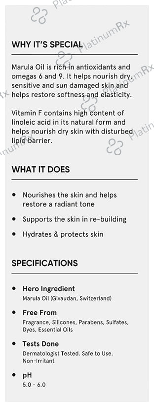 Minimalist 05% Marula Oil Moisturizer - For Dry Skin