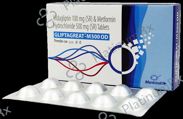 Gliptagreat M OD 500/100mg Tablet SR 10s