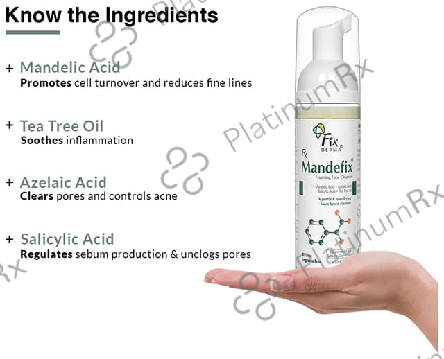 Fixderma Mandefix Foaming Face Cleanser 100 ml
