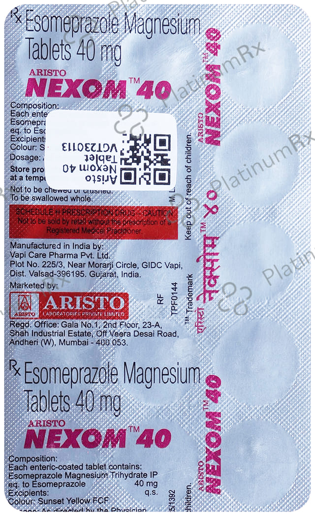 Aristo Nexom 40 Tablet