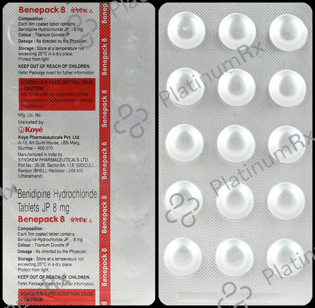 Benepack 8mg Tablet 15s