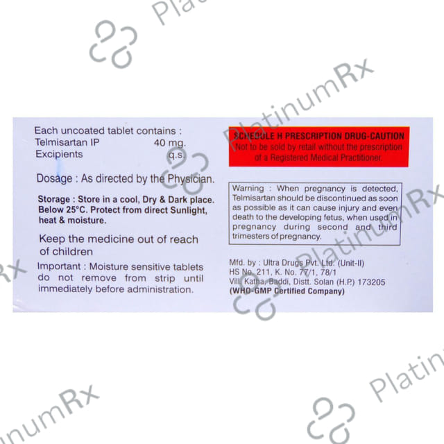 Telvis 40mg Tablet
