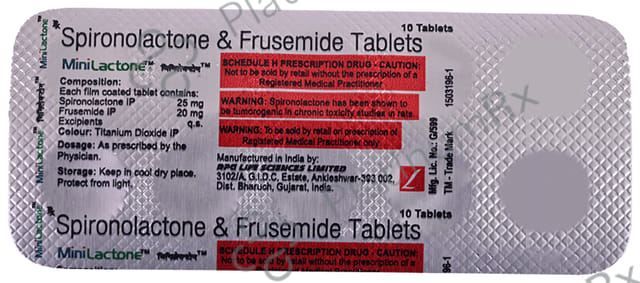 Minilactone 20/25mg Tablet 10s