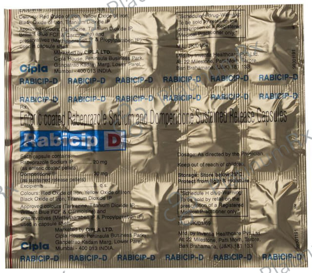 Rabicip D 30/20mg Capsule SR 15s