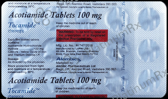 Tocamide 100mg Tablet 15s