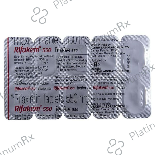 Rifakem 550mg Tablet 10s