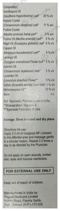 Gudgesic NF Liniment 30ml