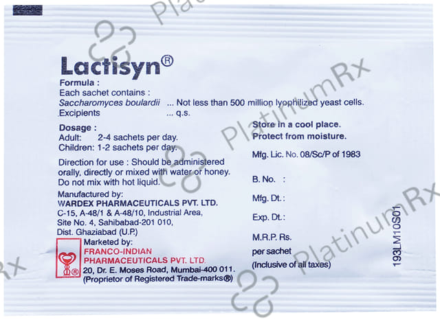 Lactisyn 500M Sachet 1gm