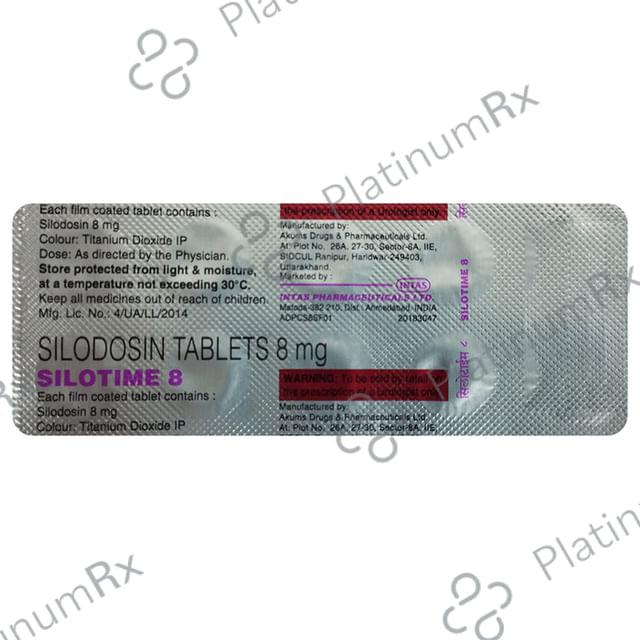 Silotime 8 Tablet 10 tablets