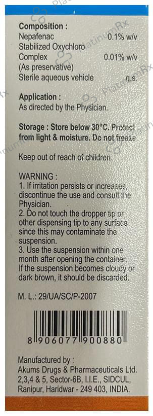 Nepopt 0.1% Eye Drop