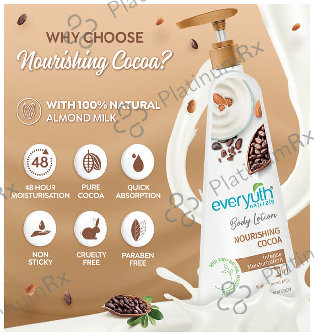 Everyuth Naturals Body Lotion Nourishing Cocoa 500 ml