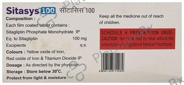 Sitasys 100mg Tablet 10s