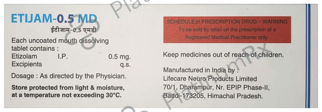 Etijam 0.5 MD Tablet