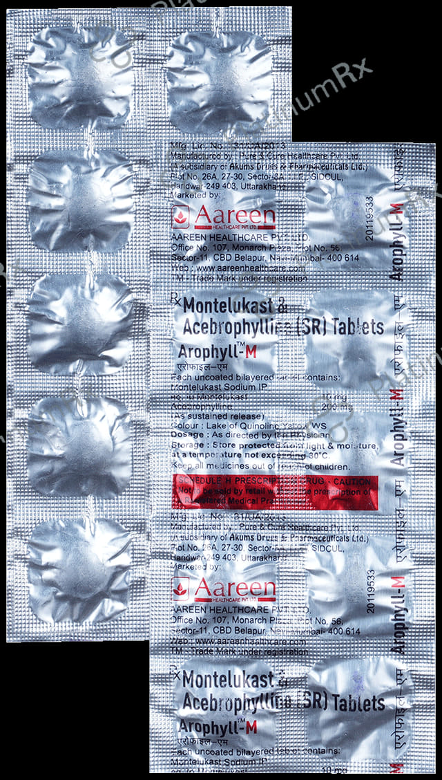 Arophyll M 200/10mg Tablet SR 10s